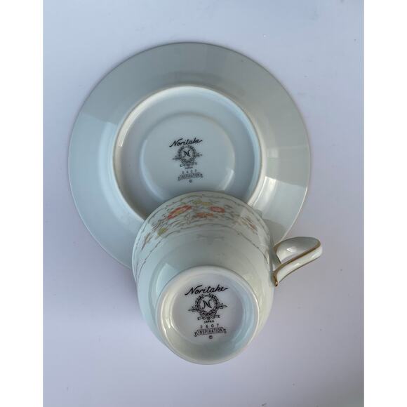 Noritake "Inspiration" tea cup and saucer set, pattern number 2607 - Picture 6 of 6